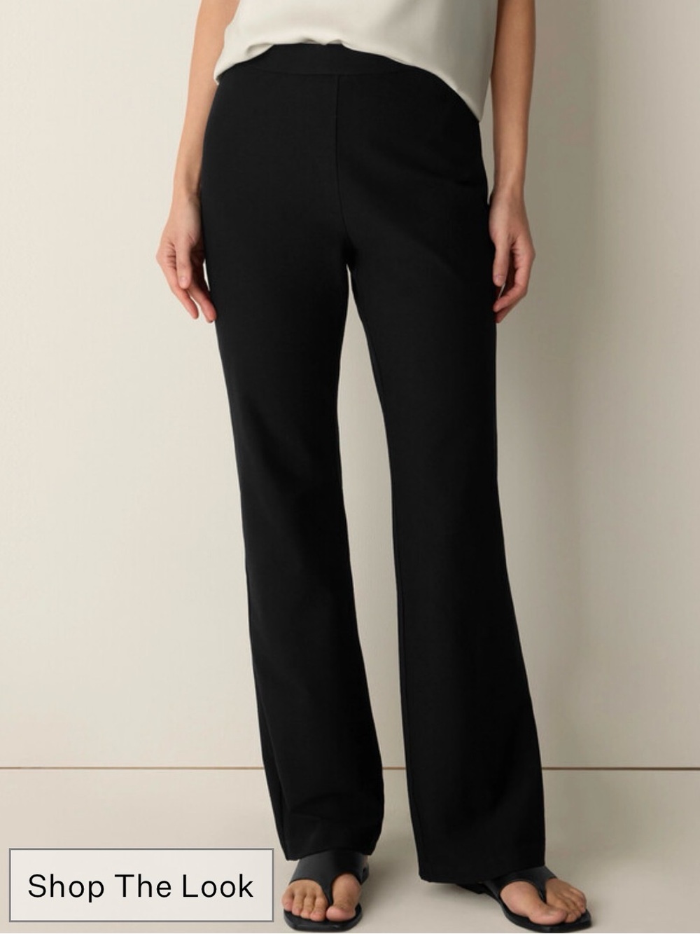 NWT! Eileen Fisher Washable Crepe Kick-Flare Pants XL NWT